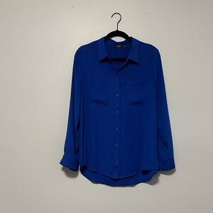 Apt. 9 Women's Royal Blue Button-Down Shirt